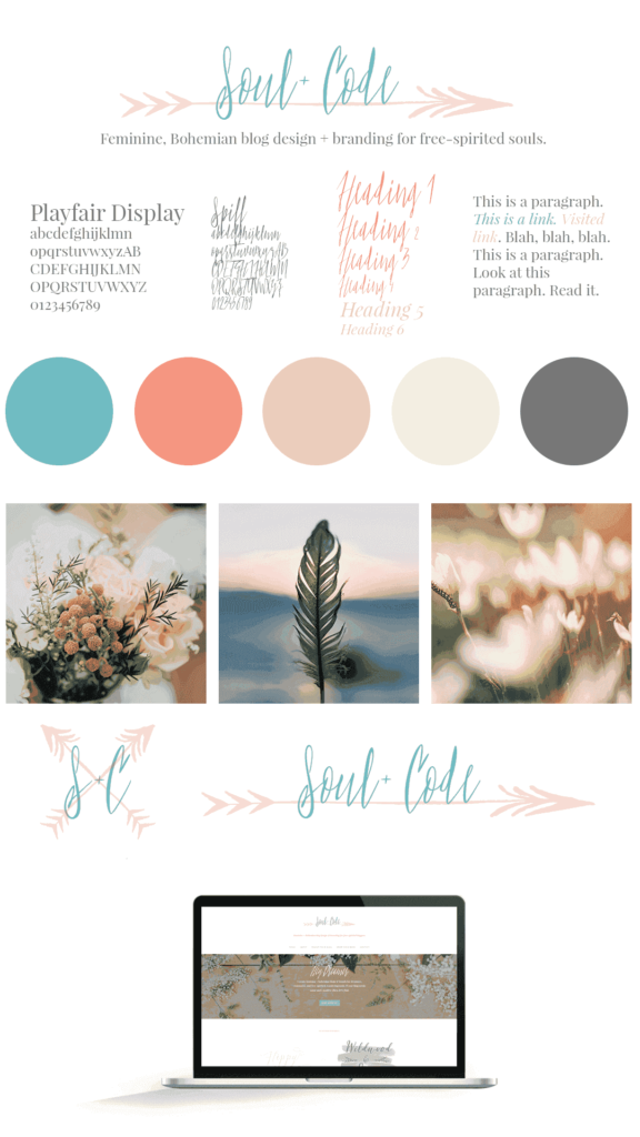 Soul + Code Branding Mood Board